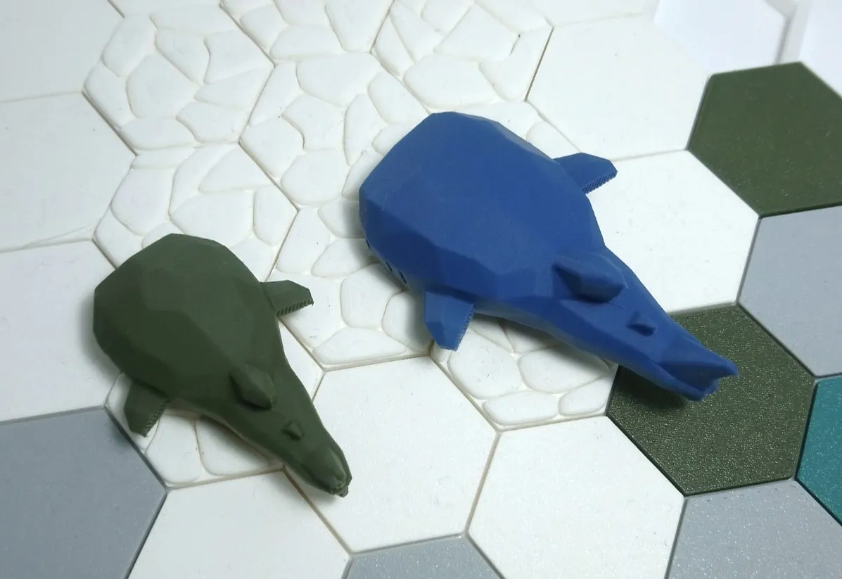 Cá mập voi phong cách low-poly