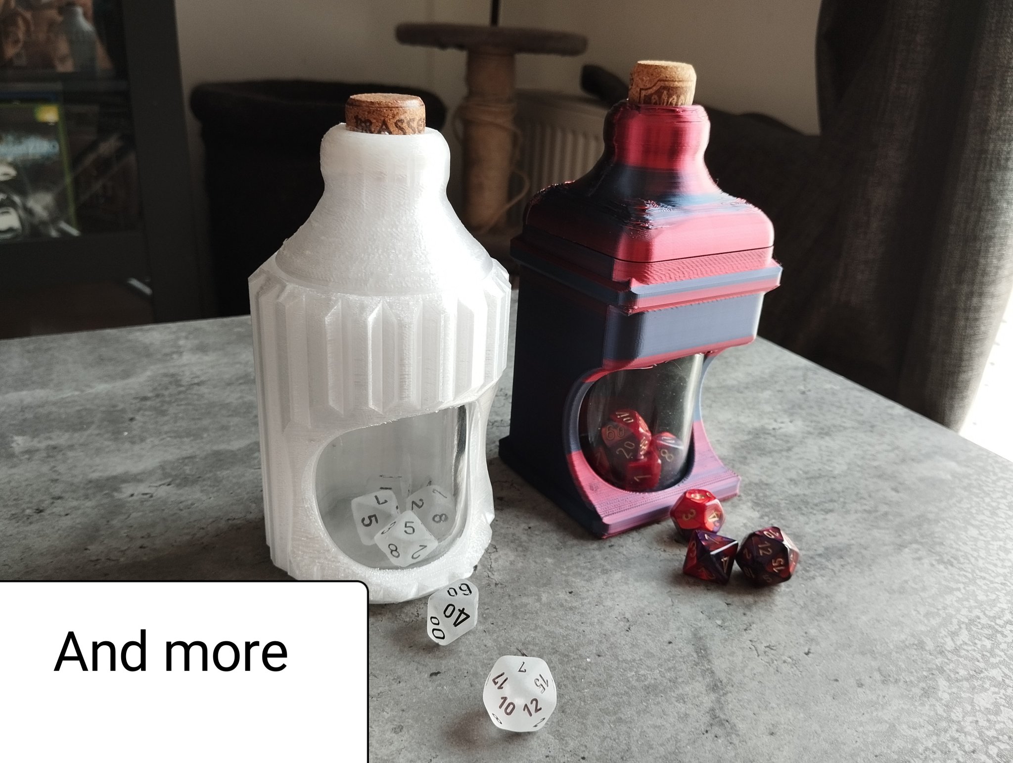 Bộ bình thuốc đa năng cho xúc sắc và lưu trữ xúc sắc