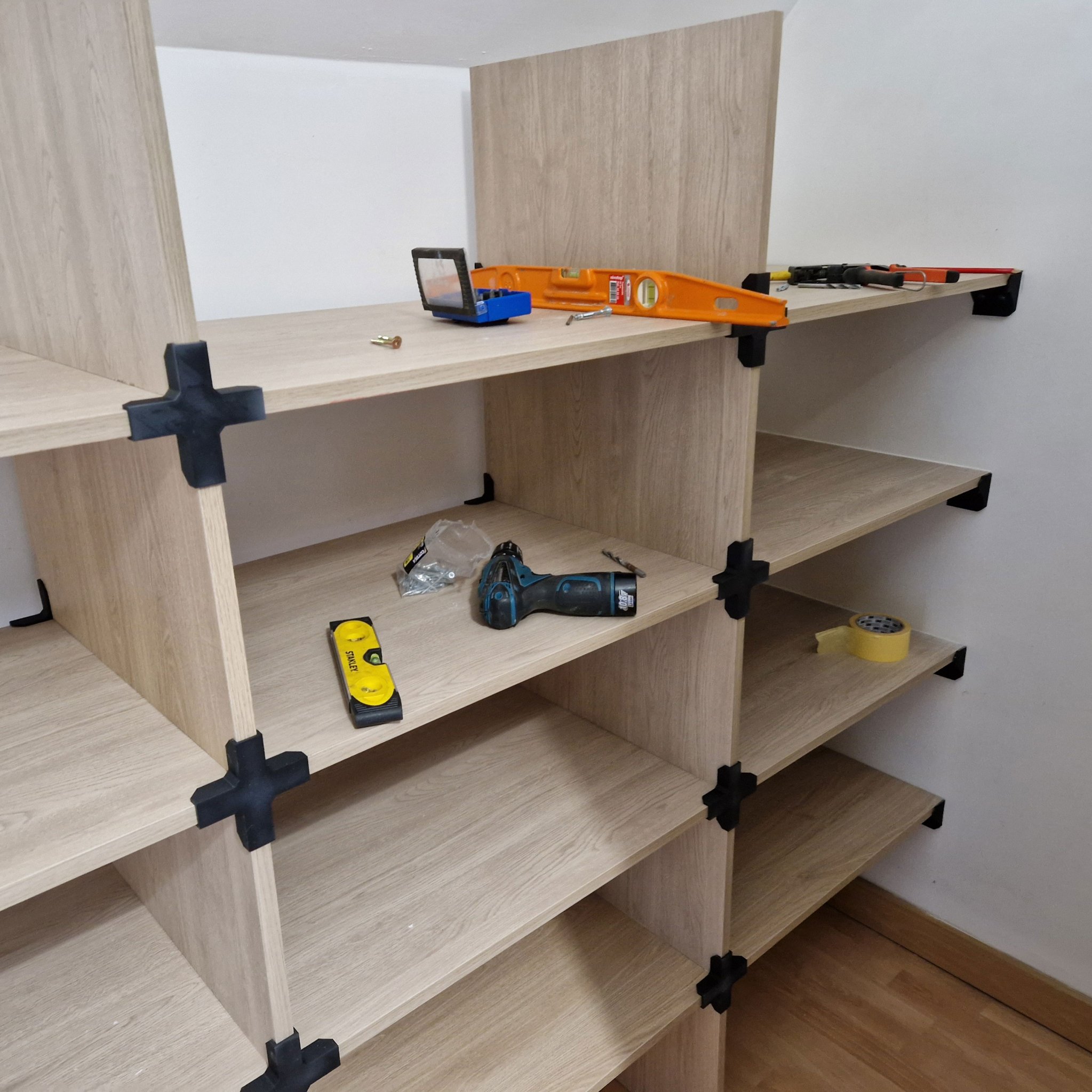 Bộ lắp ráp kệ tủ quần áo melamin 18mm