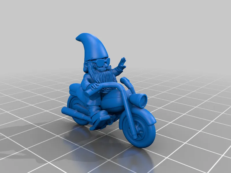 Tượng phù thủy vườn cưỡi xe đạp