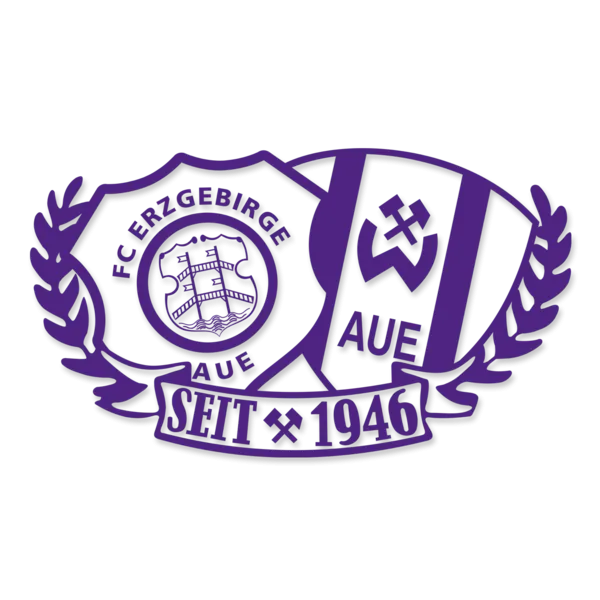 Biểu tượng logo FC Erzgebirge Aue với thiết kế đặc trưng