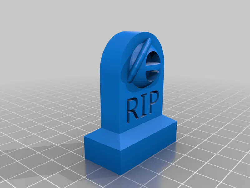 Bia mộ RIP IE tưởng niệm Microsoft