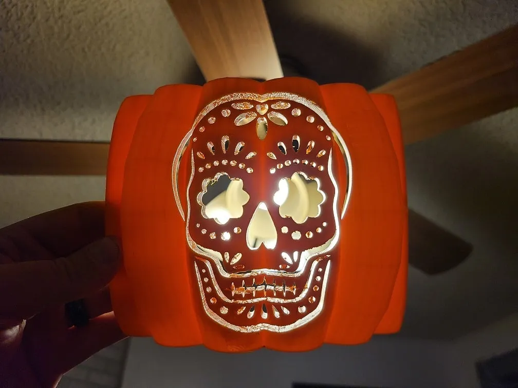 Mặt đường phố hình đầu lâu đường Halloween Jack-O-Lantern