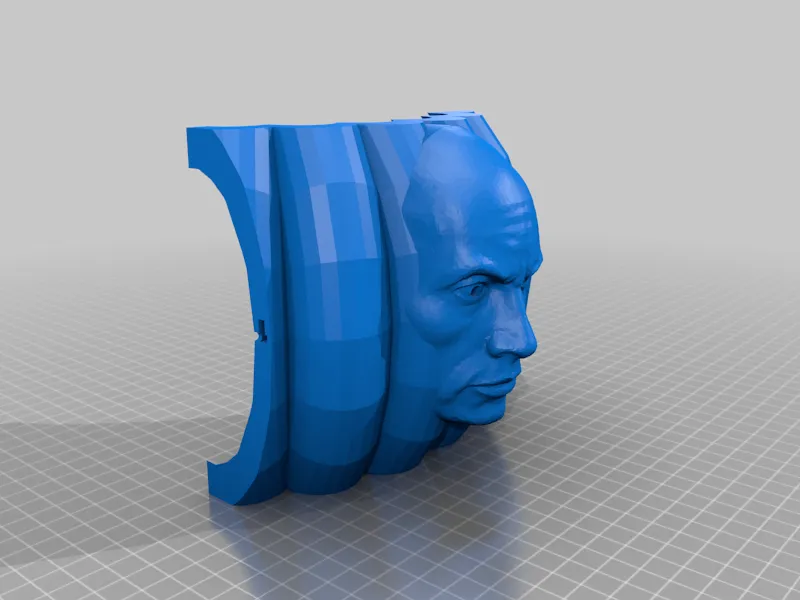 Đèn bí ngô hai mặt hình The Rock