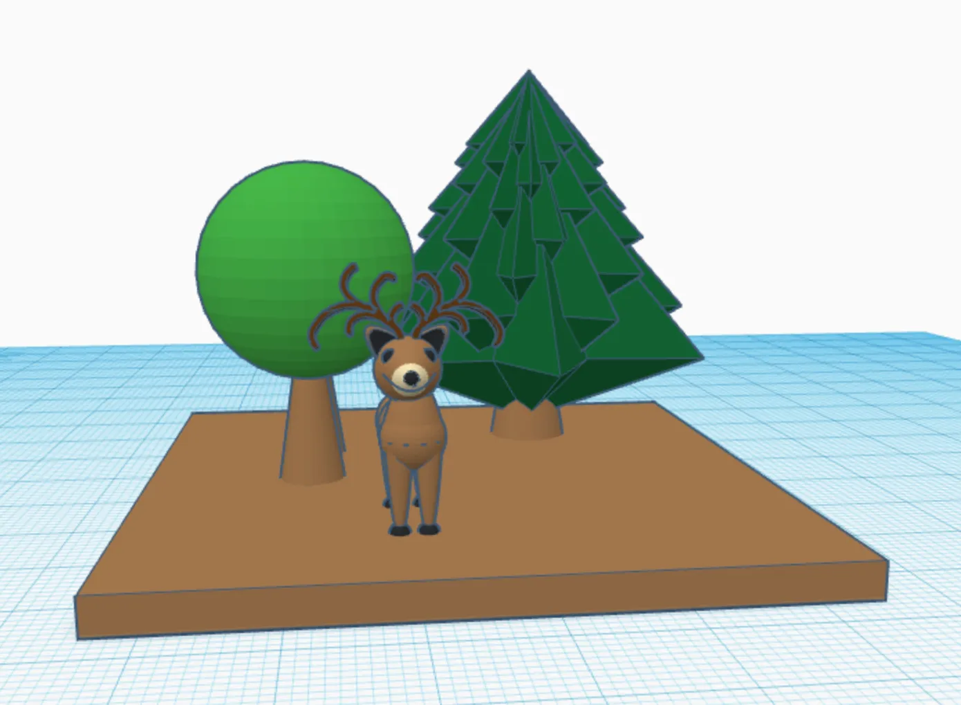 Hươu nghệ thuật điêu khắc 3D tinh xảo