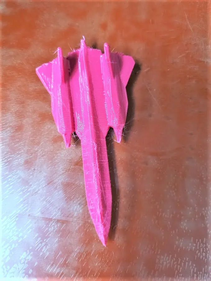 Mô hình SR-71 Blackbird phong cách low poly