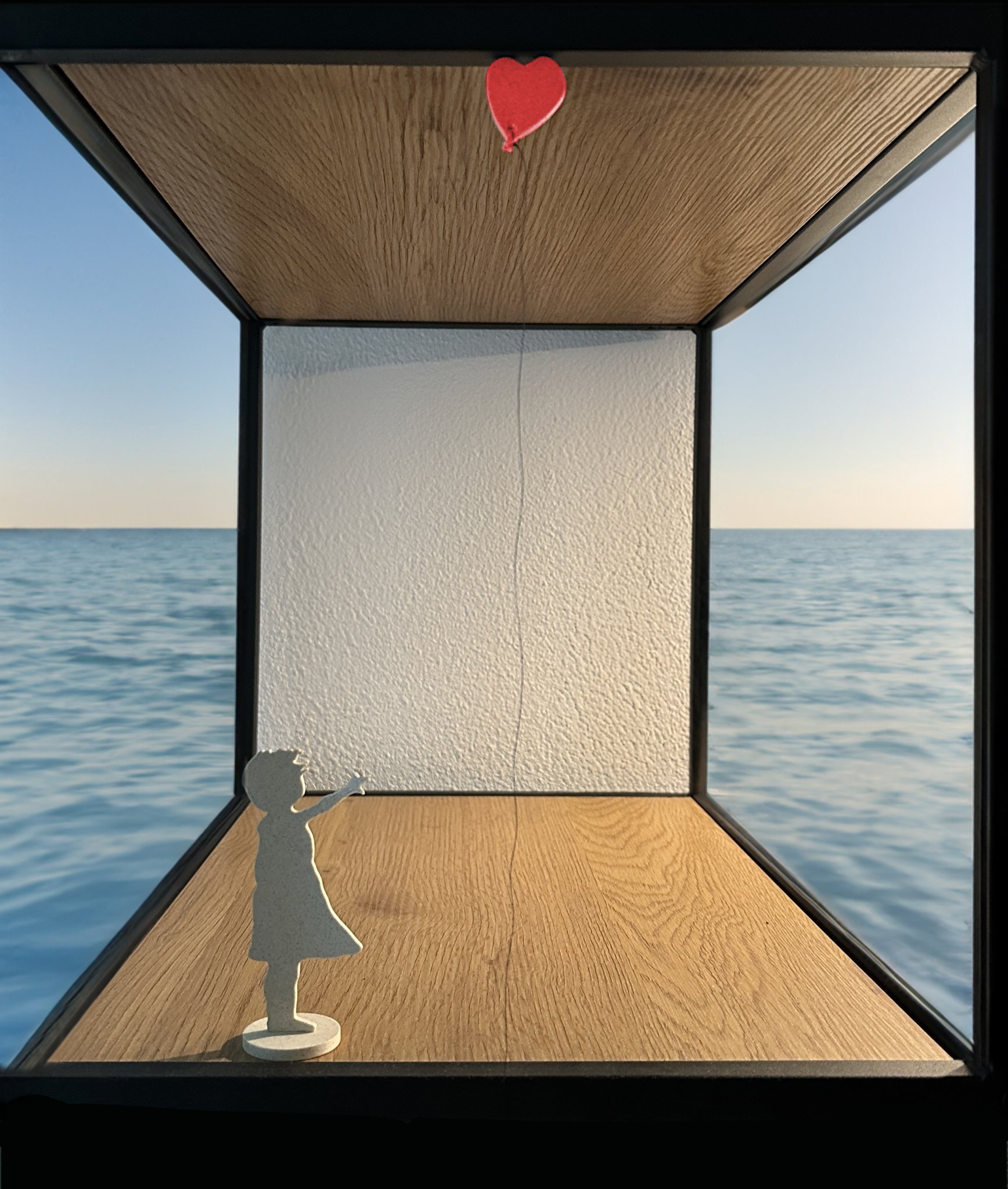 Cô gái bóng bay theo phong cách Banksy