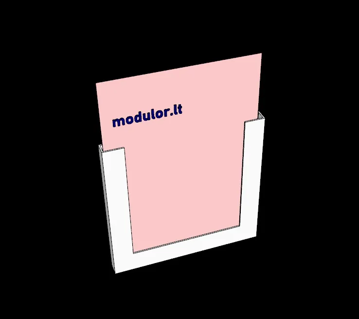 Giá đỡ tờ rơi A4 treo tường có lỗ khoan