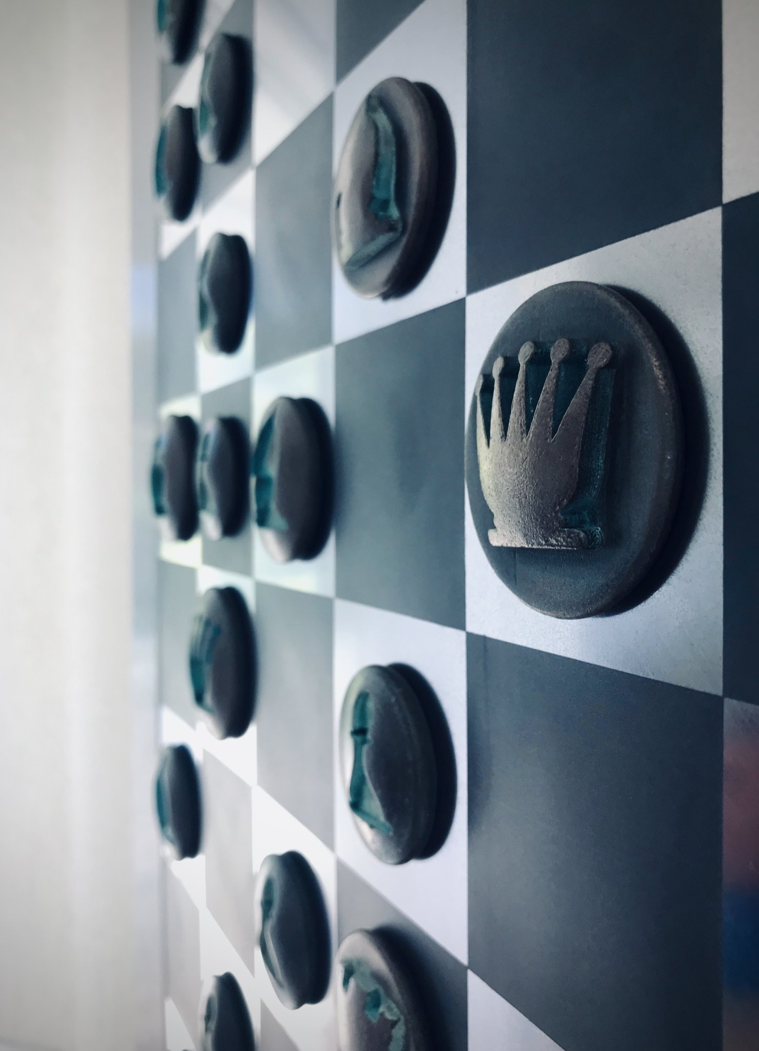 Bảng cờ vua treo tường đẹp cho trò chơi giải trí