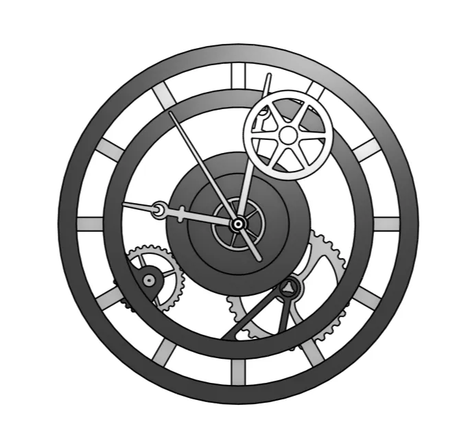 Vỏ đồng hồ bánh răng steampunk hiện đại cho cơ chế chuyển ...