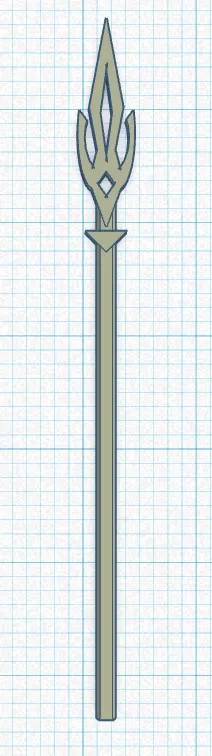 Giáo của nhân vật Dummy 13 với thiết kế độc đáo