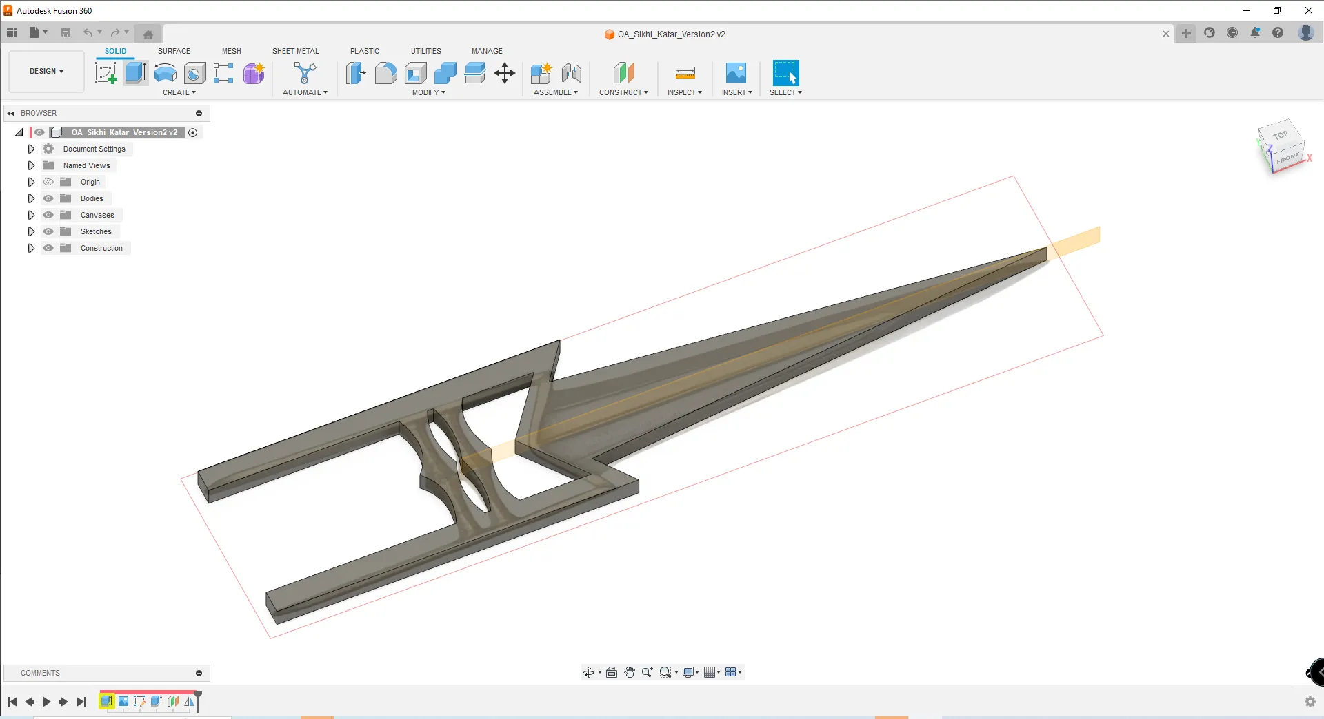 Dao găm đẩy Katar của người Sikh cổ đại