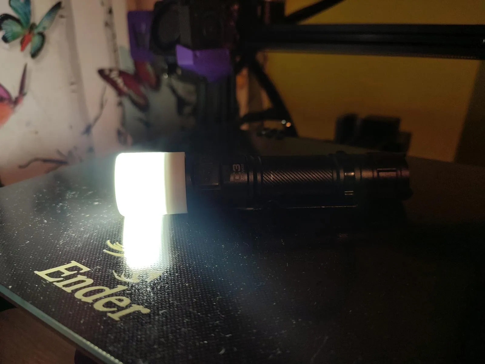 Bộ khuếch tán đơn giản cho đèn pin Wuben C3