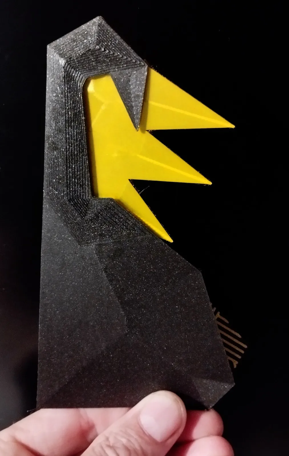 Mô hình phượng hoàng origami in trên vải nổi bật