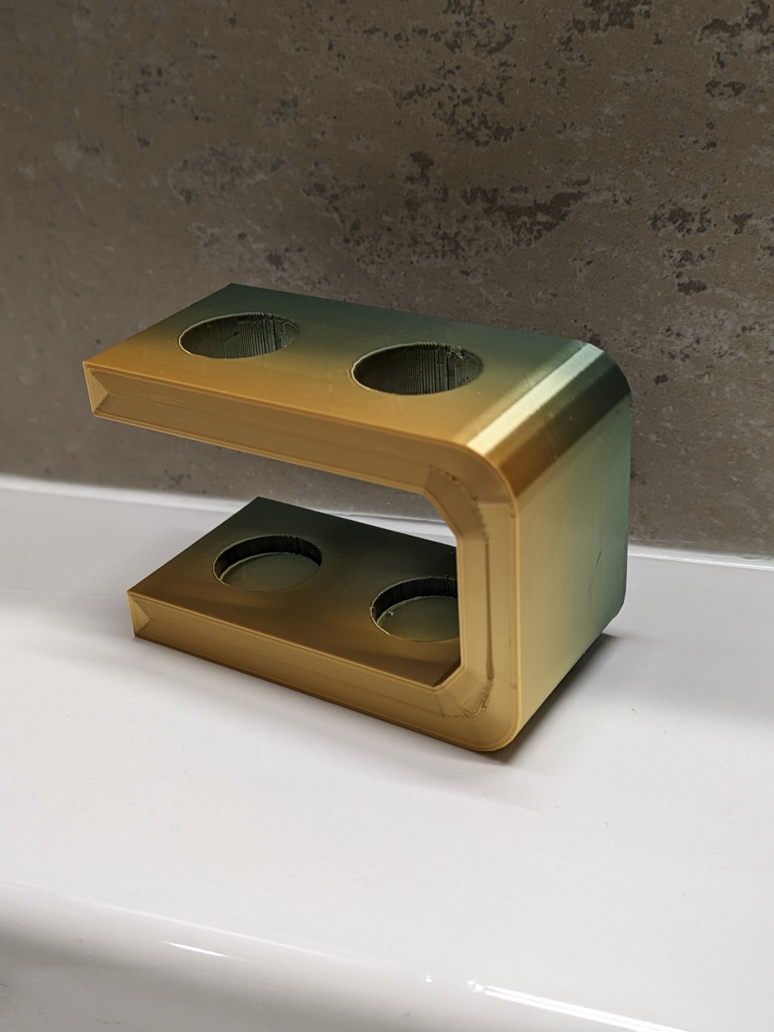 Giá đỡ đầu bàn chải đánh răng in bằng PLA cầu vồng