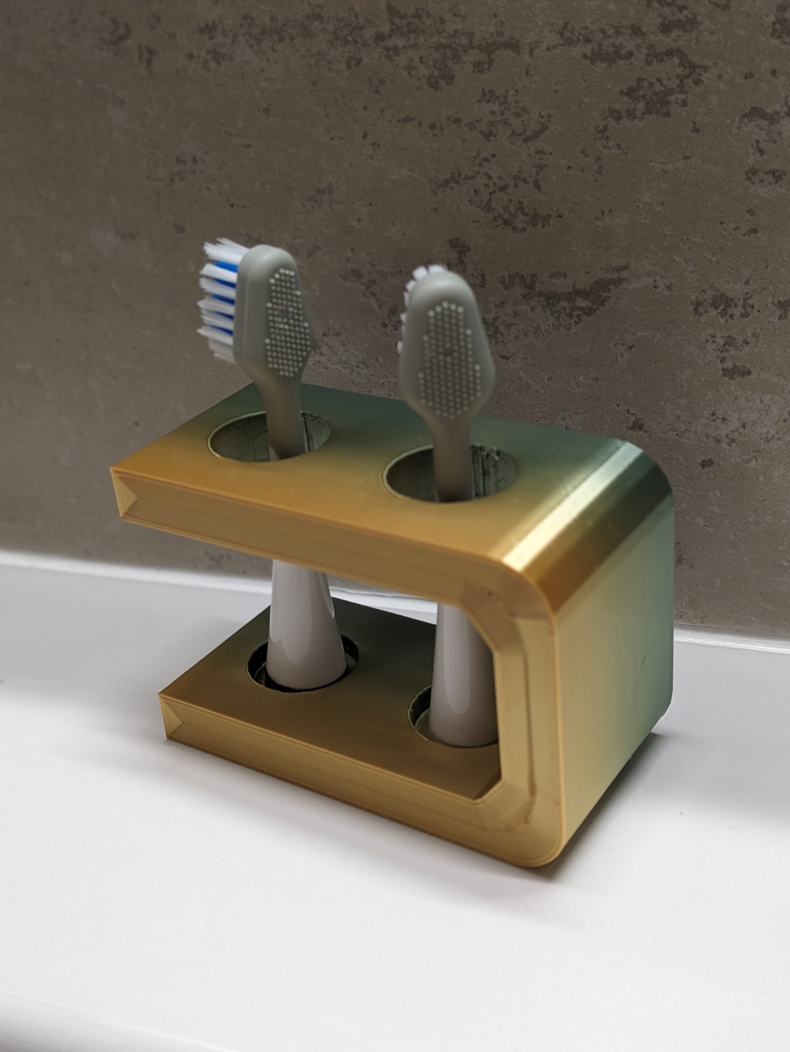 Giá đỡ đầu bàn chải đánh răng in bằng PLA cầu vồng