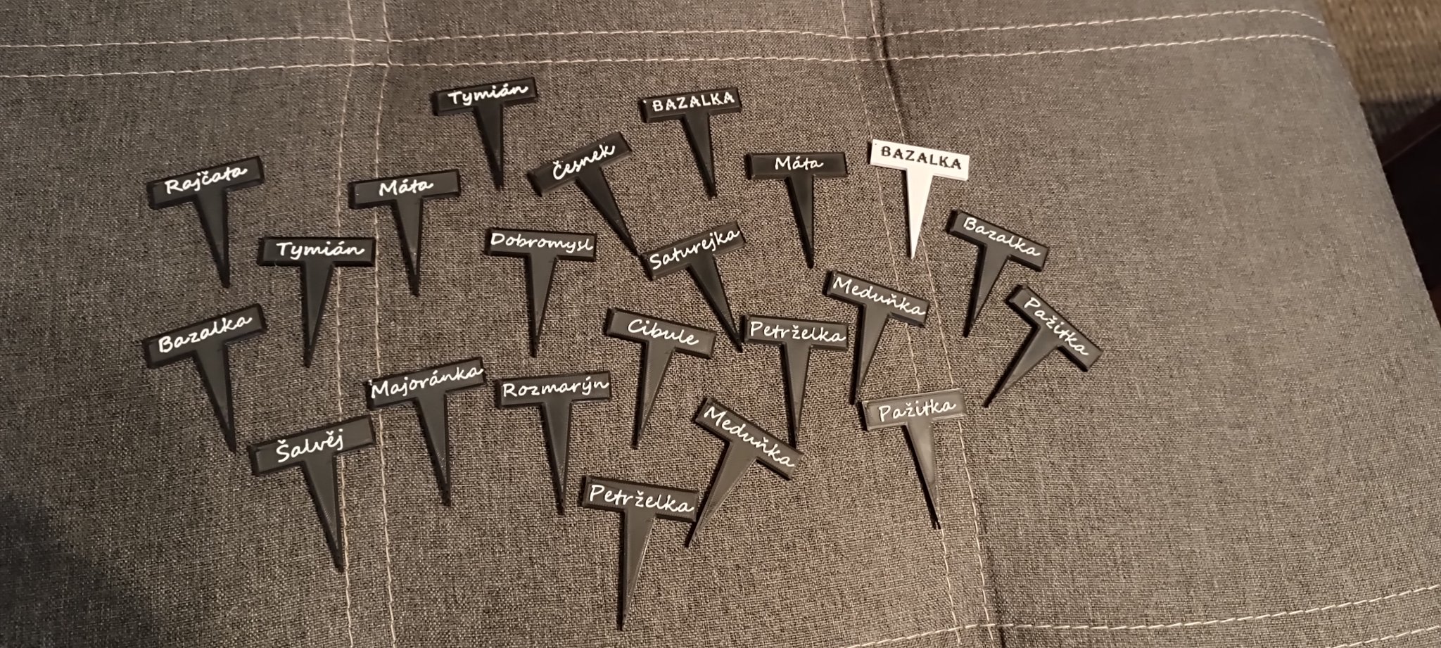 Nhãn thảo mộc và rau củ CZK kích thước nhỏ