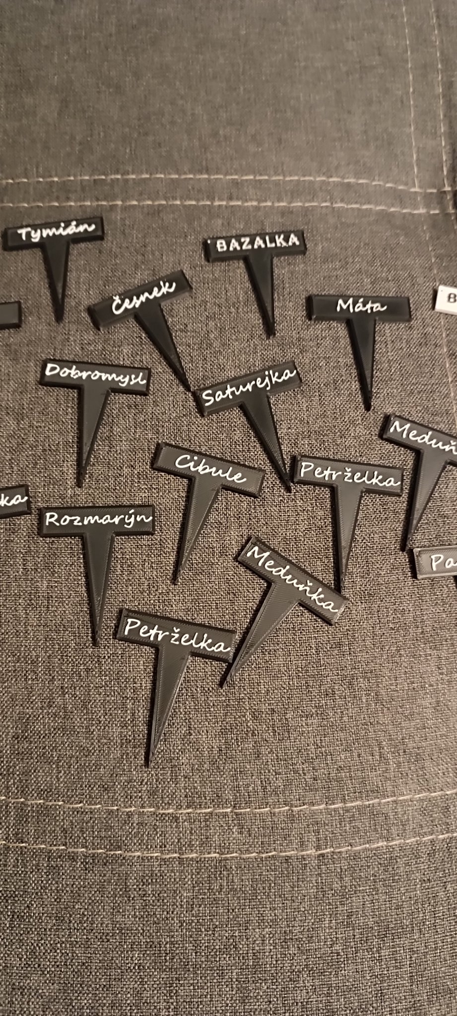 Nhãn thảo mộc và rau củ CZK kích thước nhỏ