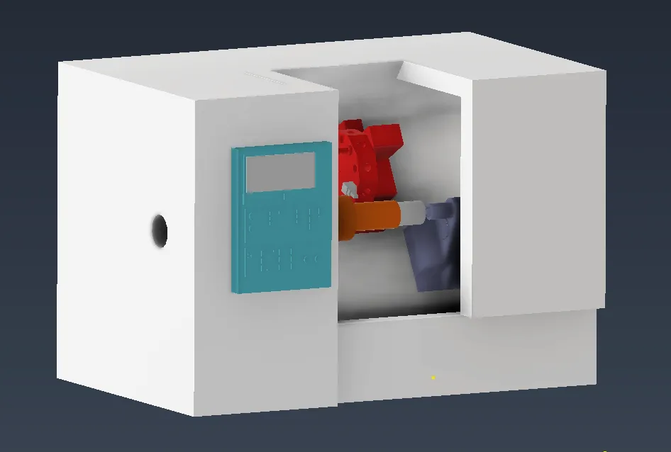 Mô hình máy tiện CNC chi tiết và chính xác