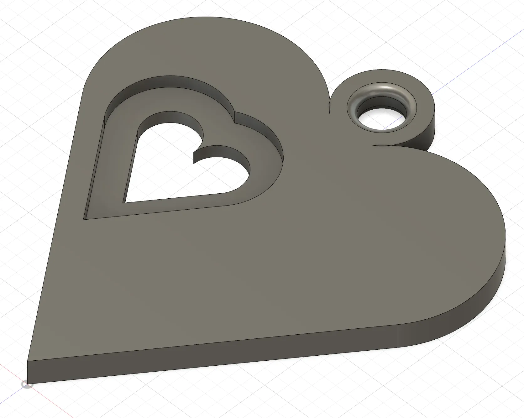 Bông tai hình trái tim 2