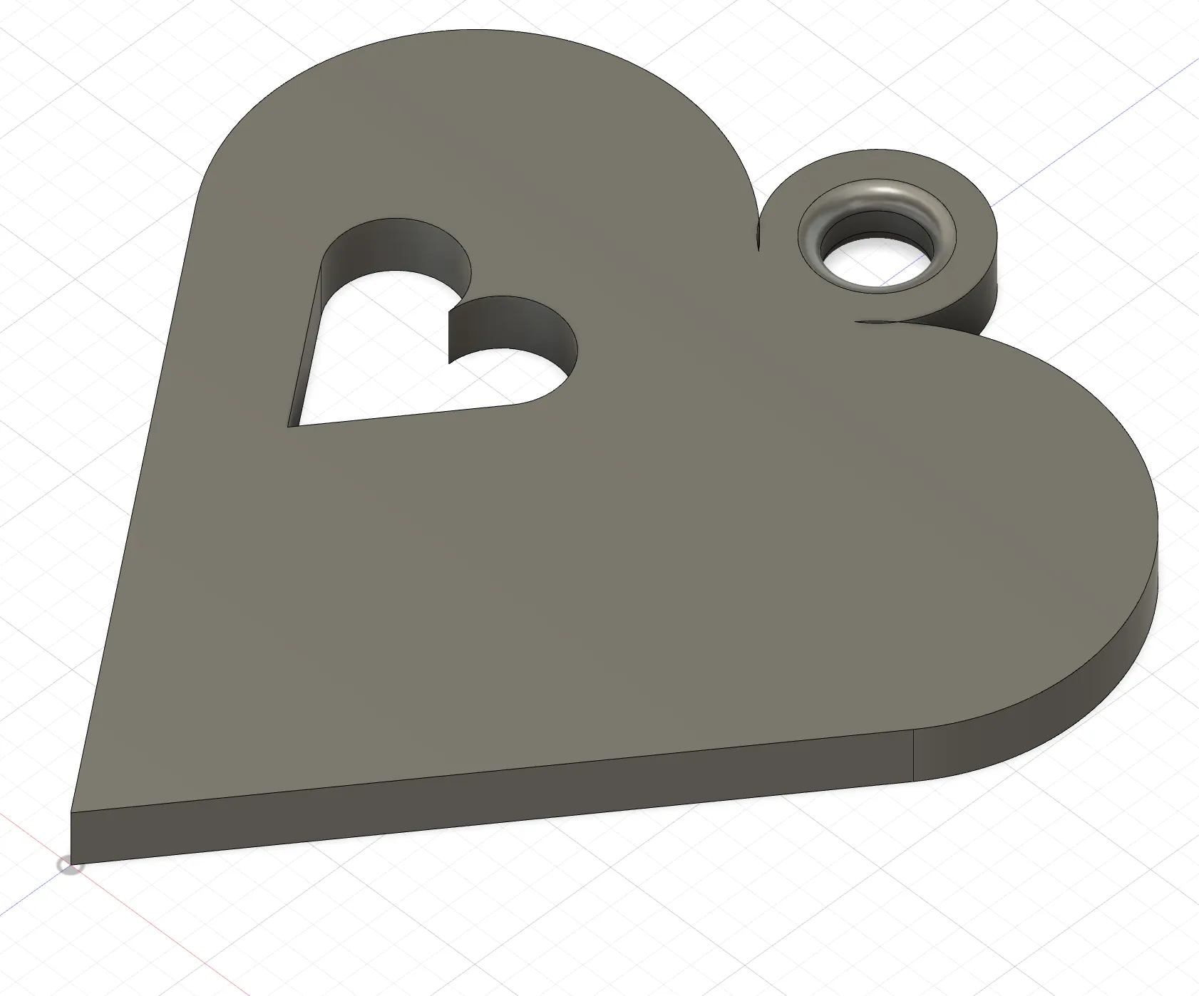 Bông tai hình trái tim dễ thương