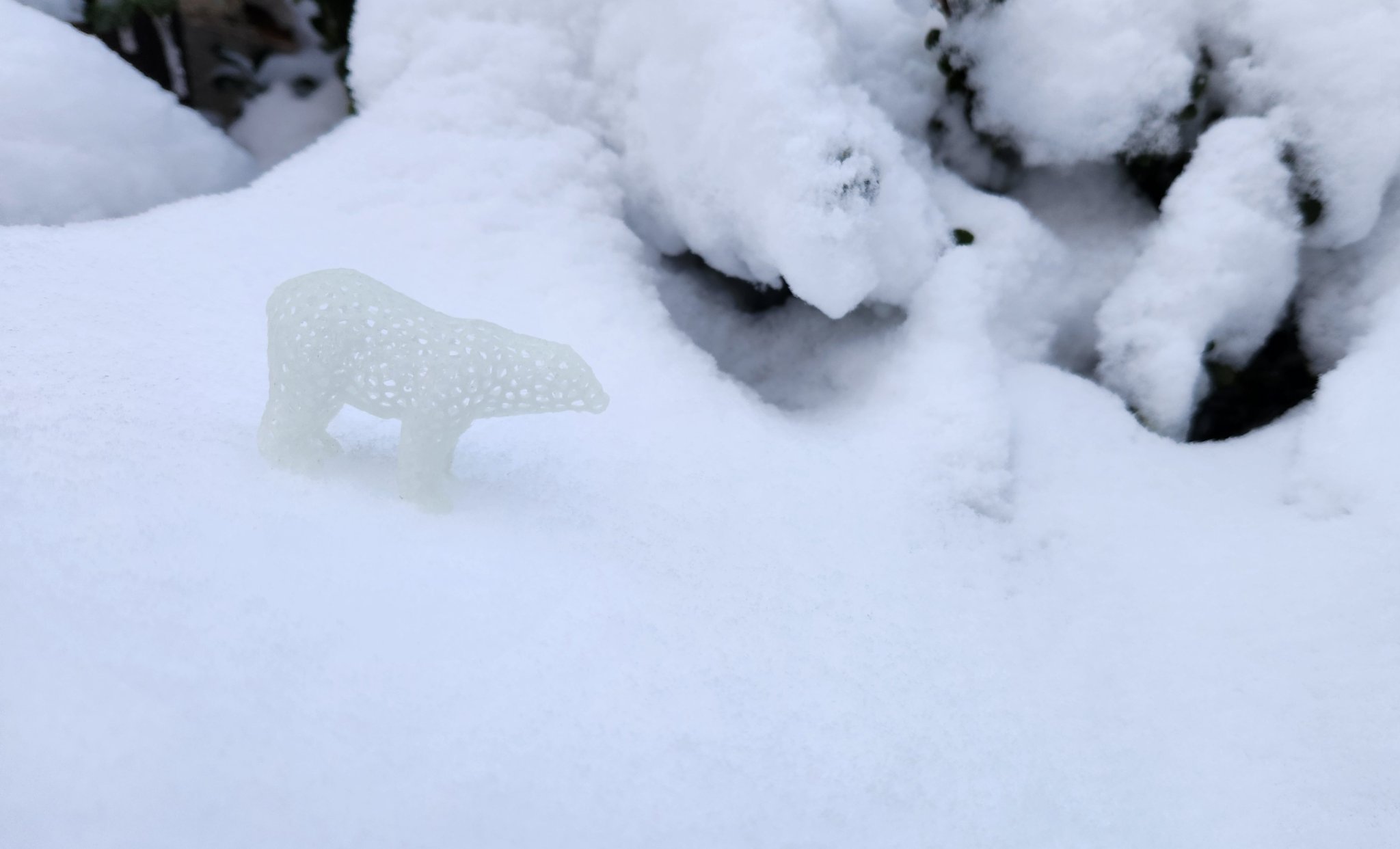 Gấu Bắc Cực Voronoi Nhỏ - Chất liệu in 3D chỉ 3 gram