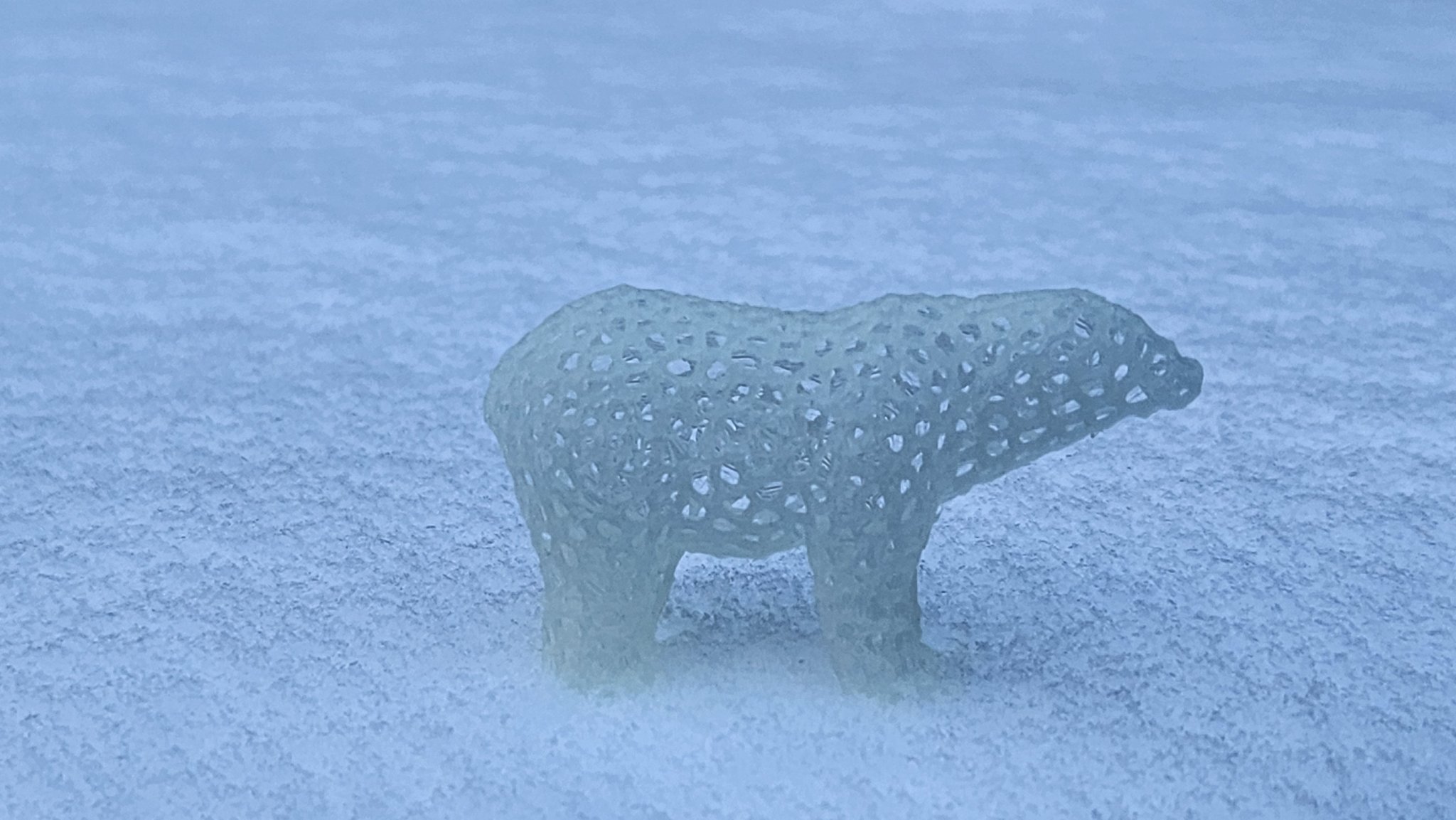 Gấu Bắc Cực Voronoi Nhỏ - Chất liệu in 3D chỉ 3 gram