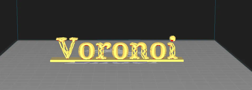 Nghệ thuật chữ 3D Voronoi² với thiết kế hình học độc đáo