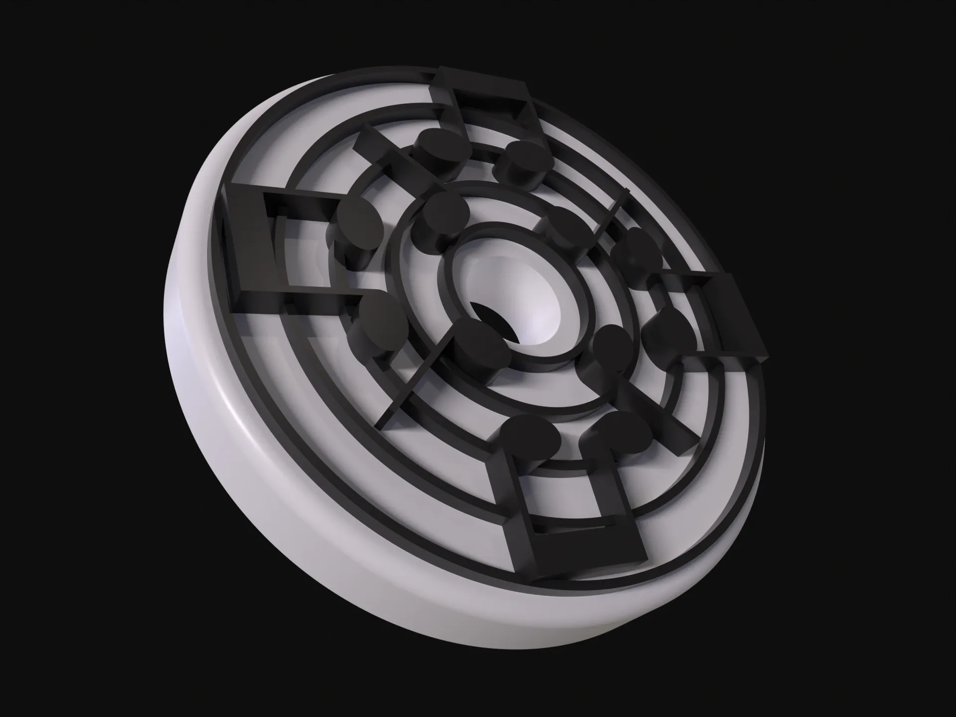 Bảng nhạc với bộ chuyển đổi đĩa 45 phong cách