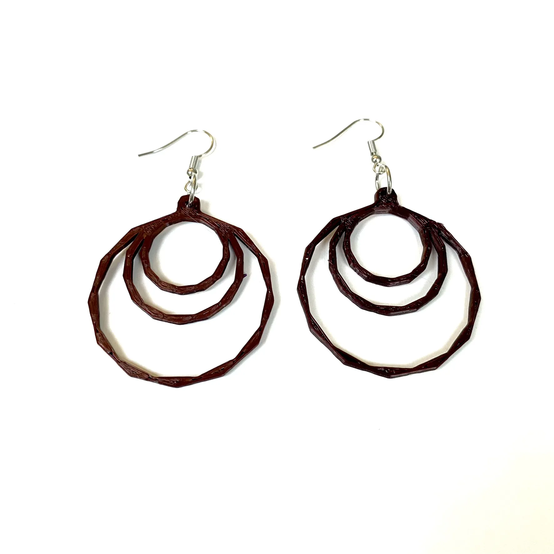 Bông tai hình tròn phong cách lowpoly