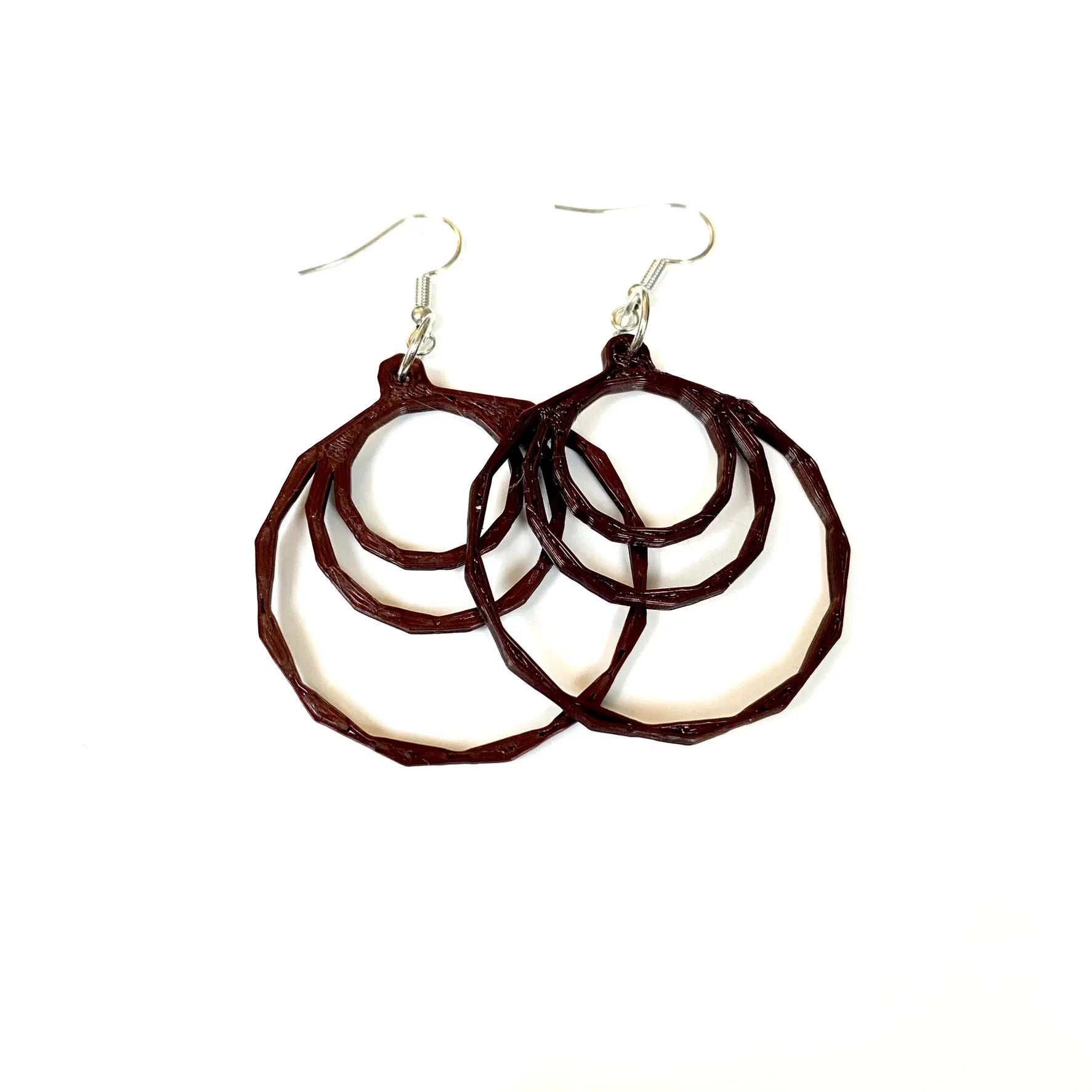 Bông tai hình tròn phong cách lowpoly