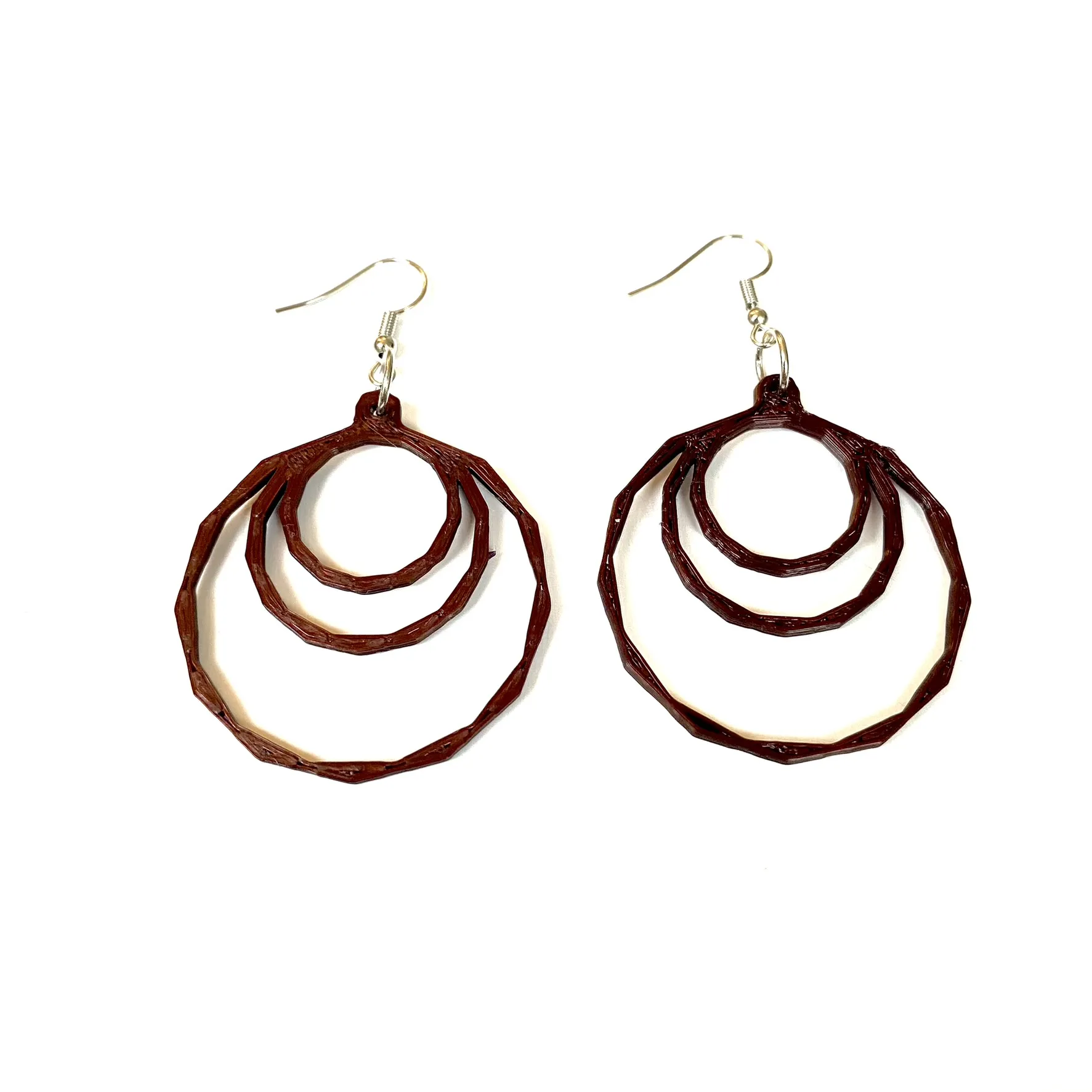 Bông tai hình tròn phong cách lowpoly