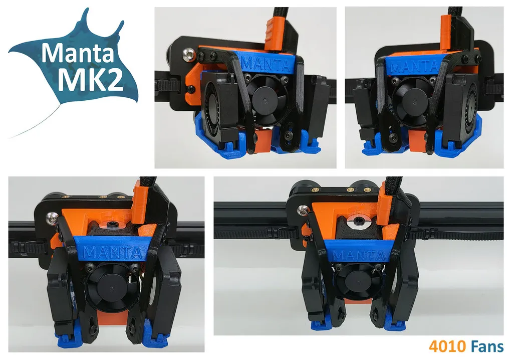 Hệ thống đầu ống dẫn và công cụ Manta MK2 cho máy in Ender 5