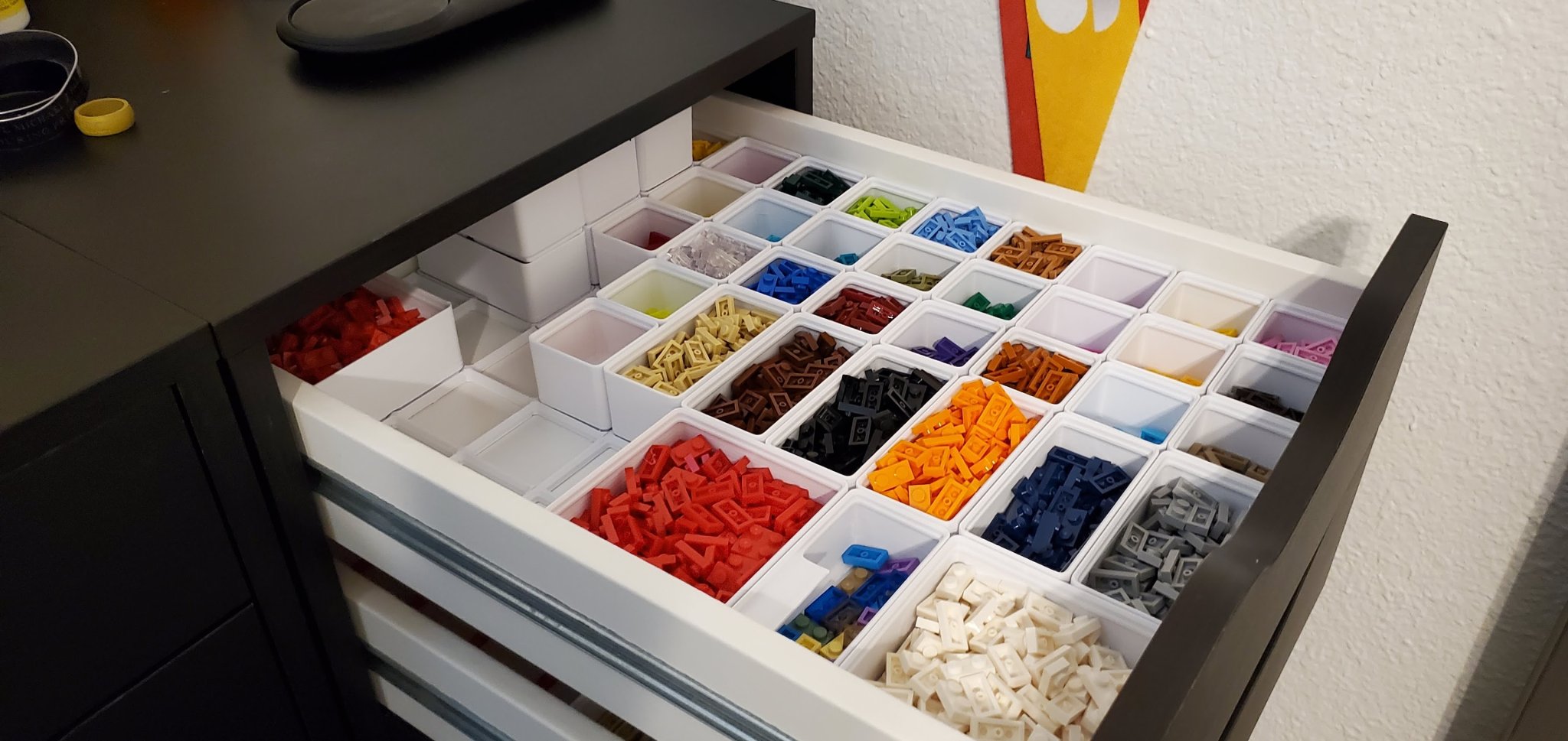 Bảng đế Gridfinity cho ngăn kéo IKEA Alex (mỏng) dành cho máy in n...