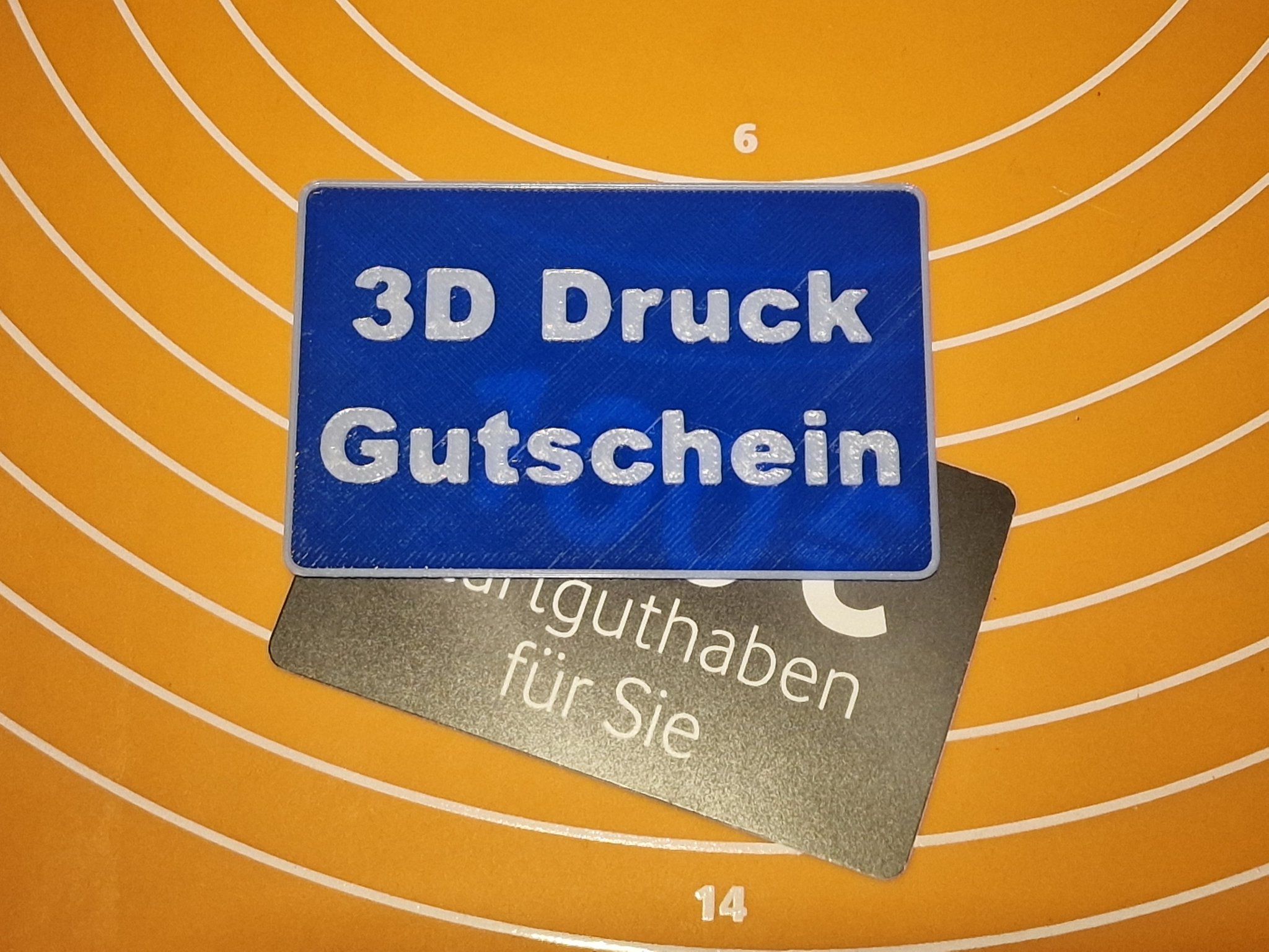 Thẻ quà tặng in 3D dạng thẻ tín dụng