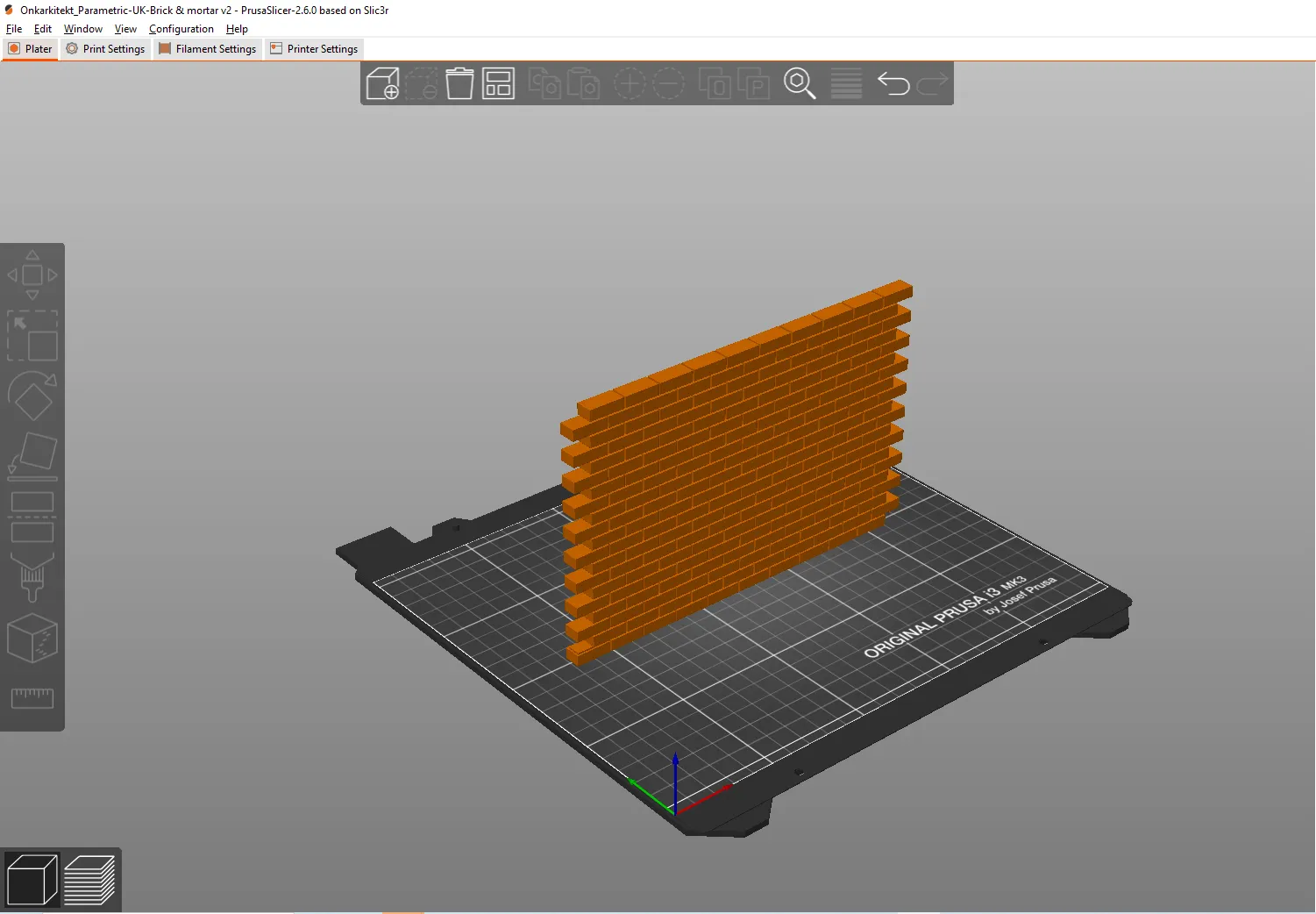 Tường gạch UK thiết kế tham số không vữa bằng Fusion 360