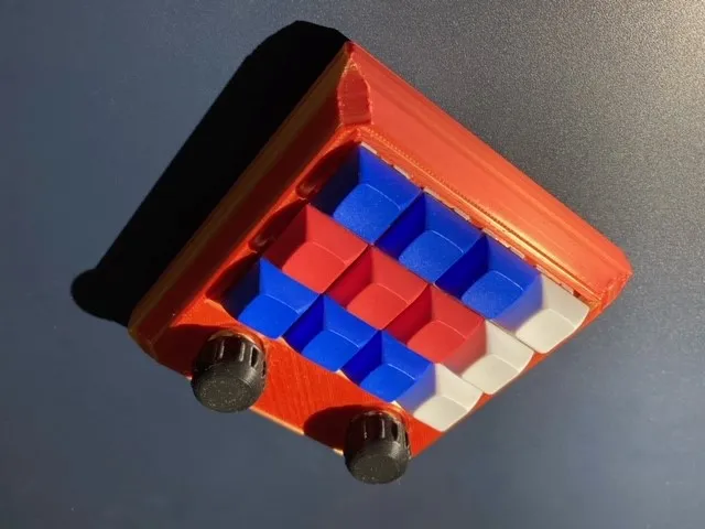 Bàn phím macro tùy chỉnh 12 phím với núm và đèn LED