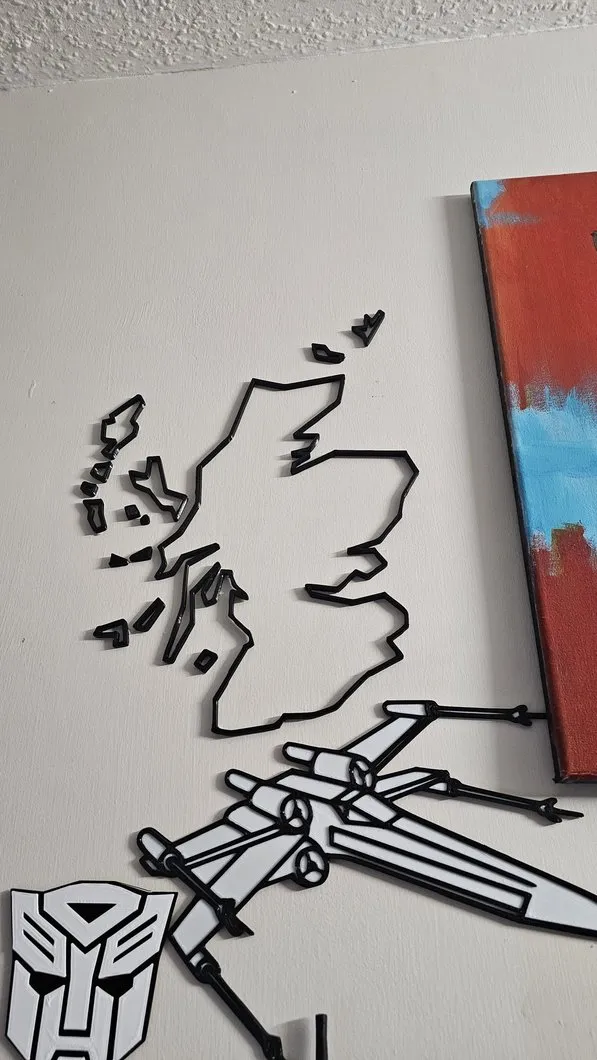 Đường viền Scotland phong cách Low Poly