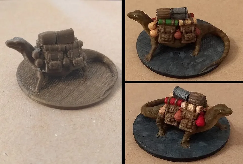 Thằn lằn khổng lồ dùng để đóng gói