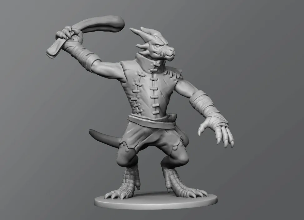 Nhân vật kẻ thù Kobold phiên bản 2 cho Tabletop