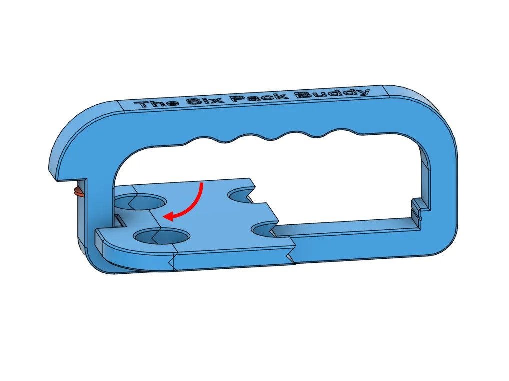 Giá đỡ chai bia 6 bình với mở nắp và tay cầm tùy chỉnh