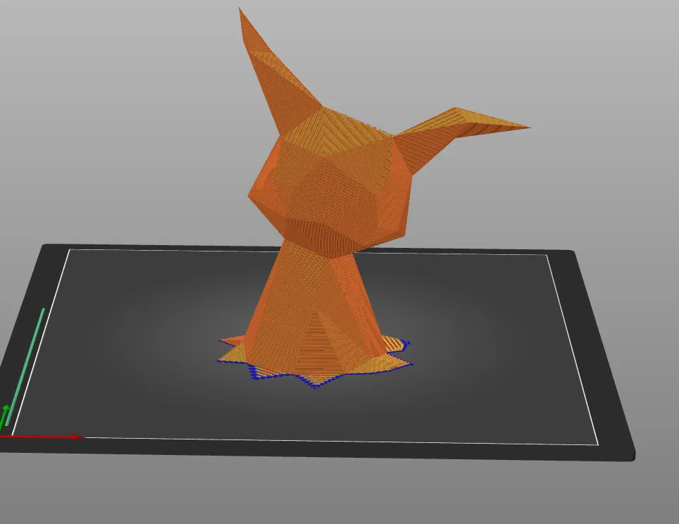 Mô hình Mimikyu phong cách low poly từ Blender