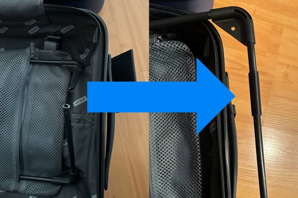 Bộ kết nối thanh nén cho vali Away