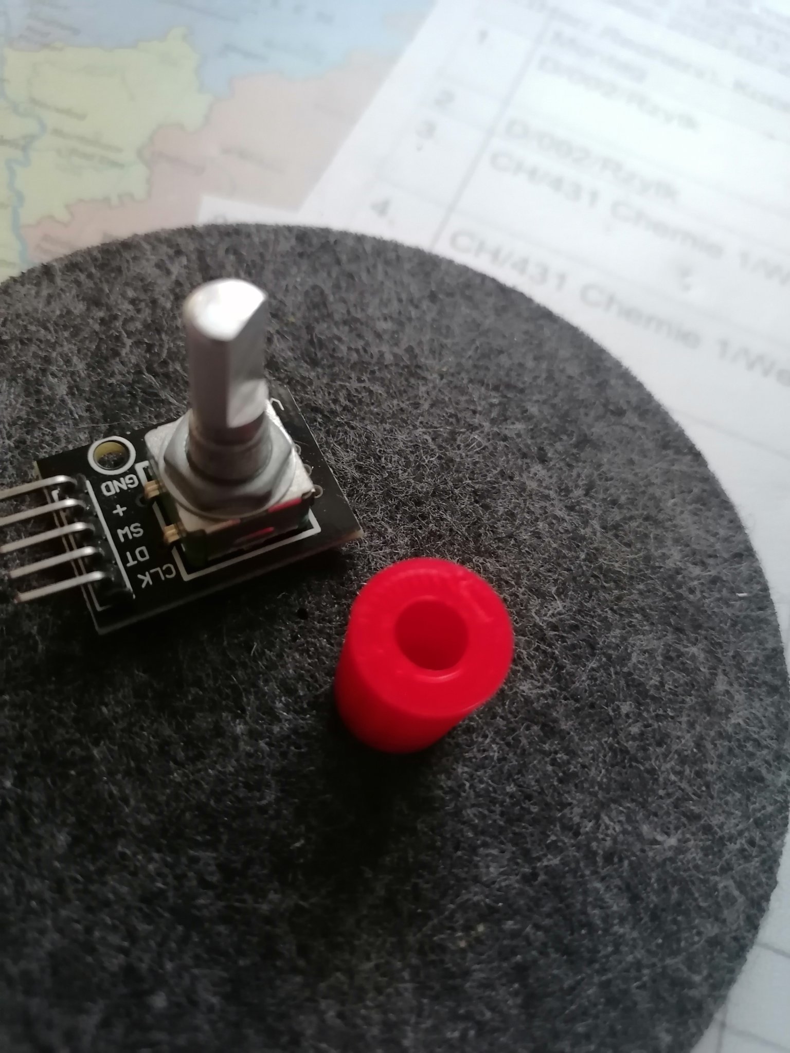 Núm điều chỉnh cho bộ mã hóa quay nhỏ gọn