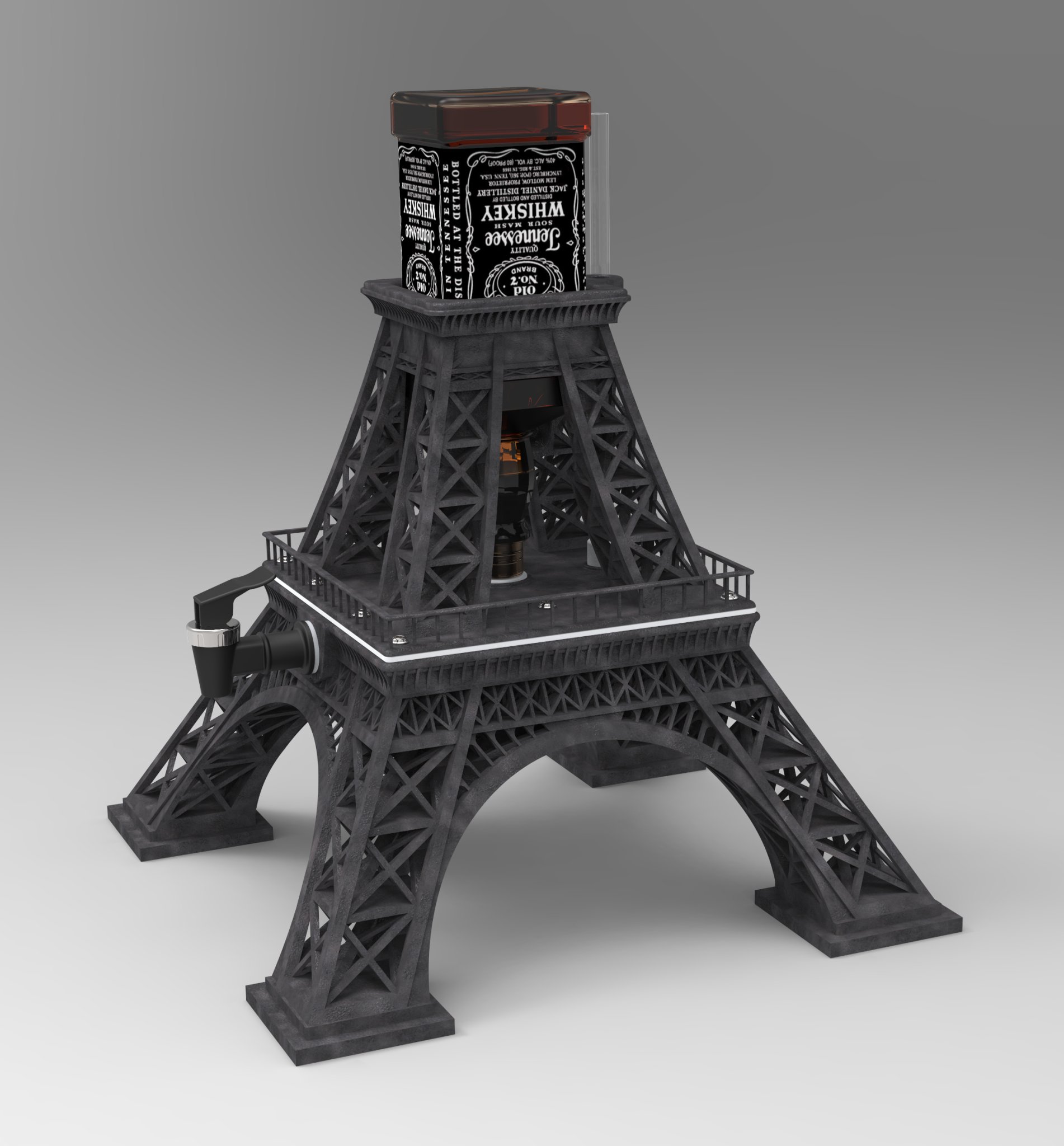 Giá đỡ chai rượu Jack Eiffel độc đáo