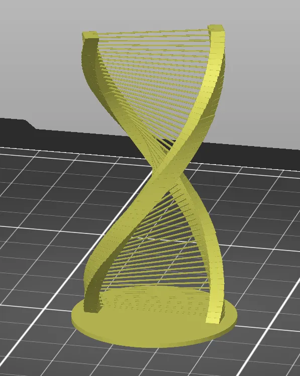 **Mô hình xoắn ốc Šroubovice với độ dày lớp 0,2mm**