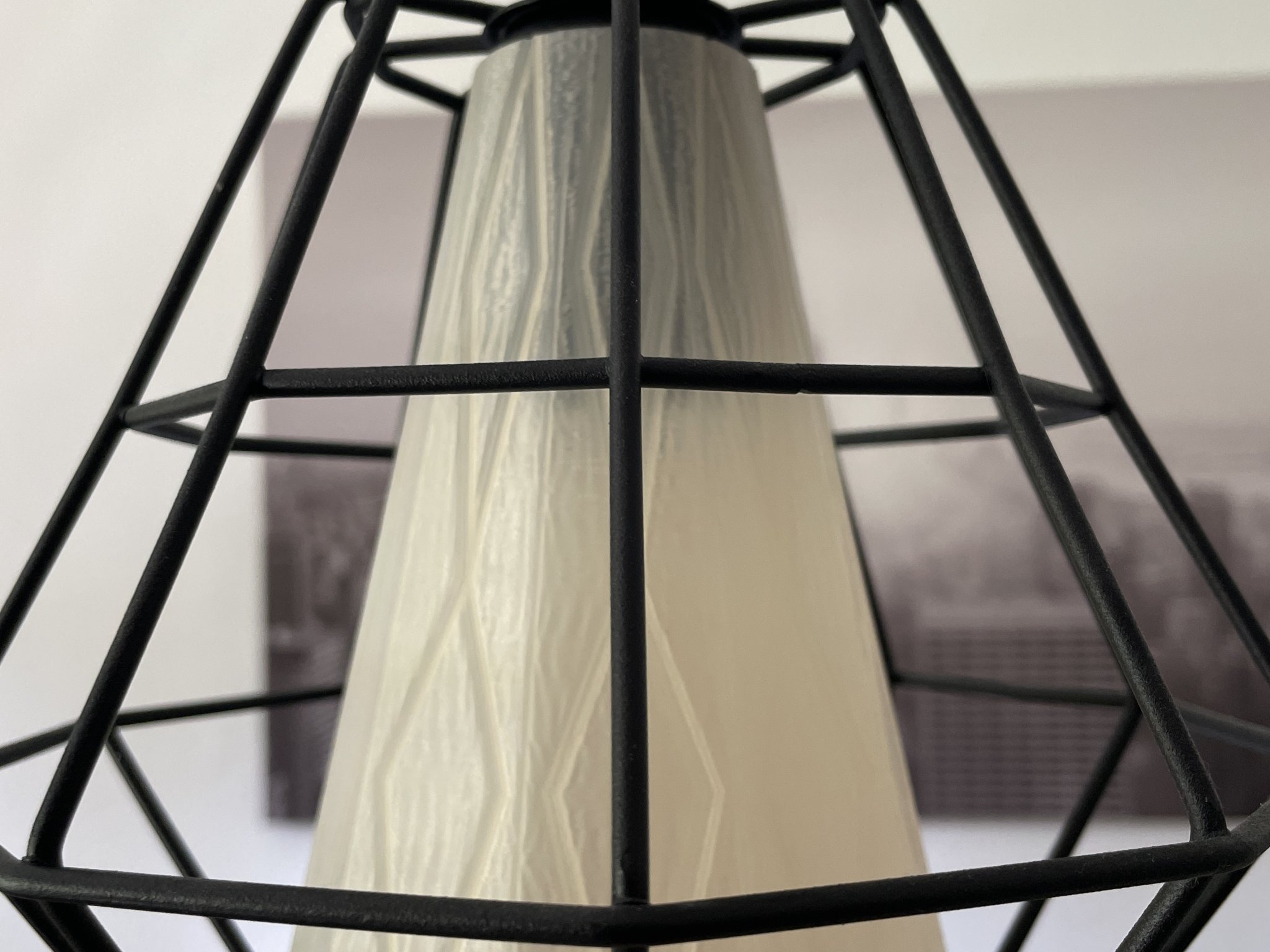 Đèn chùm với chao đèn 10 góc