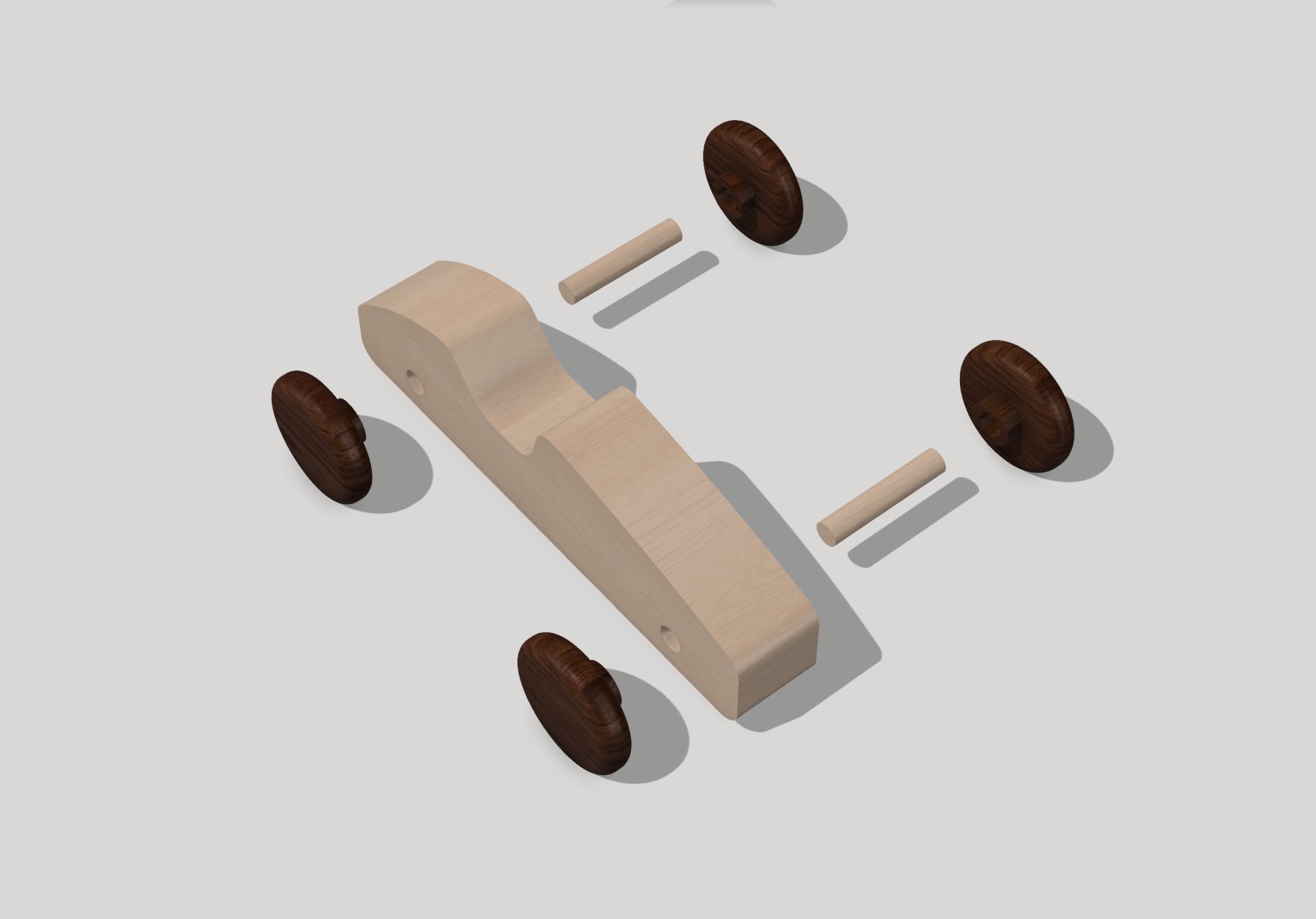 Xe hơi nhỏ cần lắp ráp từ 7 bộ phận