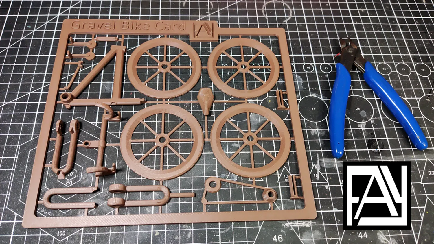 Bộ thẻ mini xe đạp địa hình mô phỏng 3D