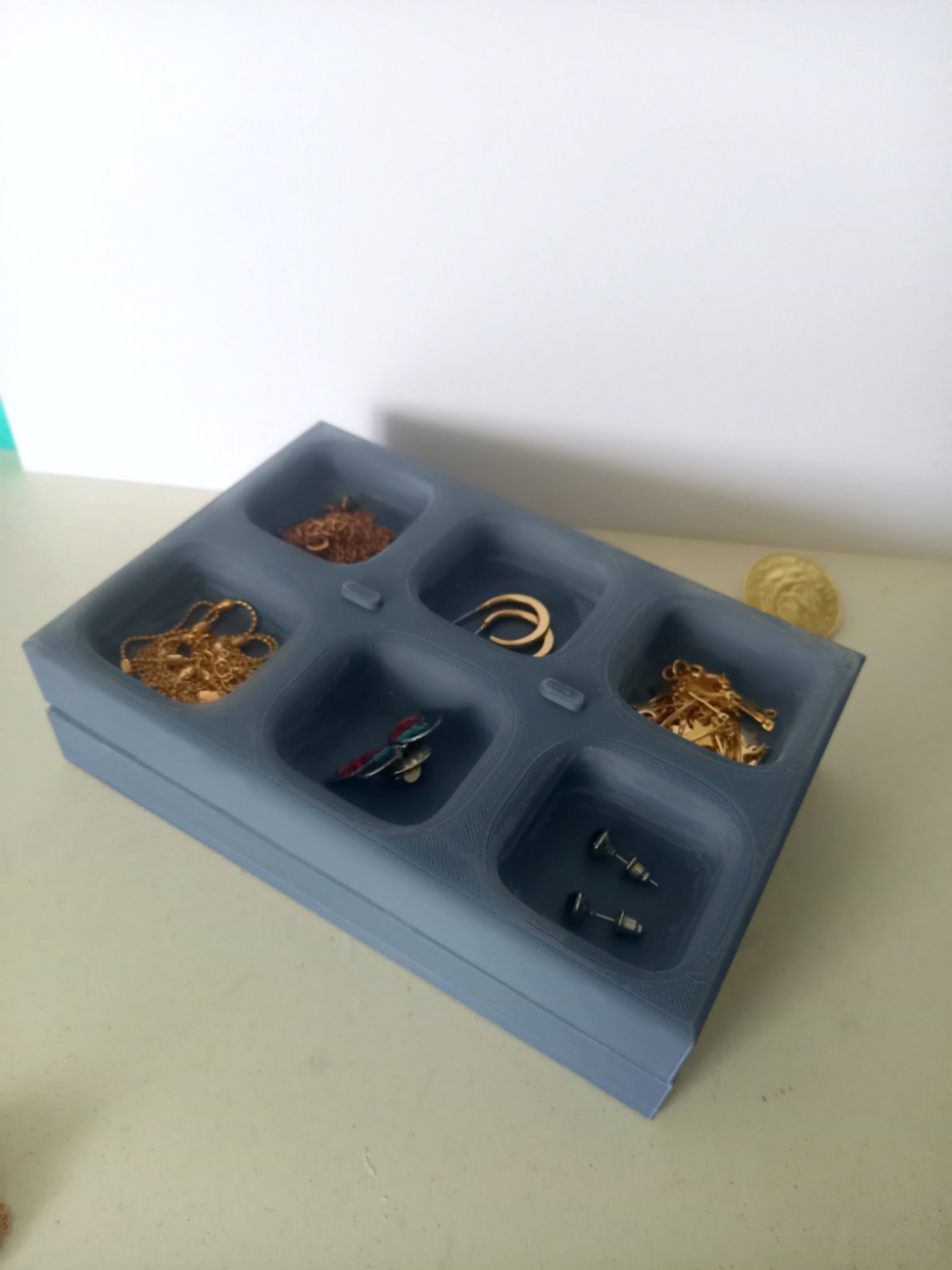 Hộp trang sức đơn giản xếp chồng cho nữ giới